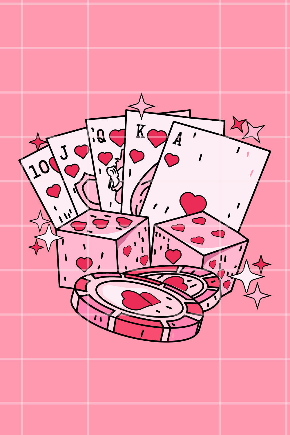 Feeling Lucky Valentine Pocket Design pinterest image.