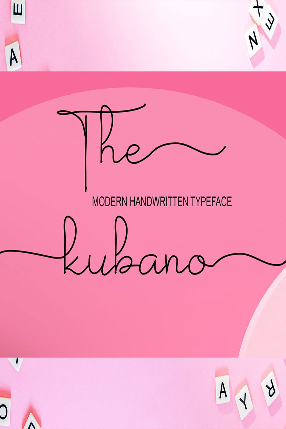 An image with text showing the beautiful font The Kubano.