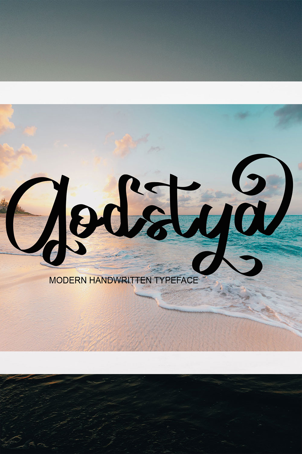 Godstya Signature Font Pinterest image.