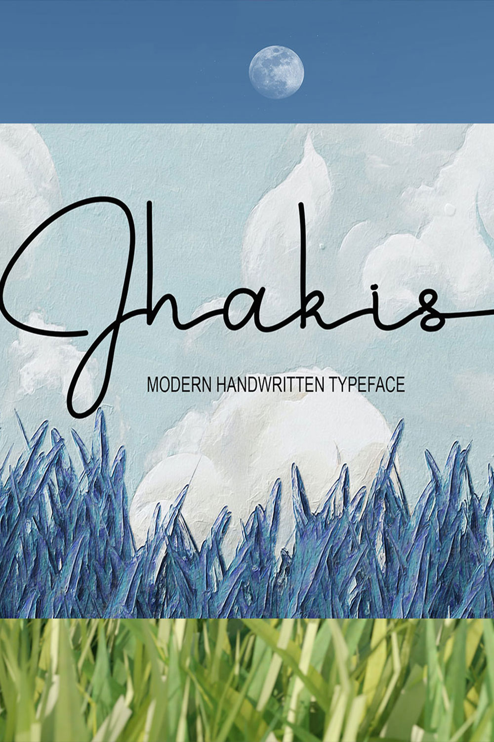 An image with text showing off the adorable Jhakis font.