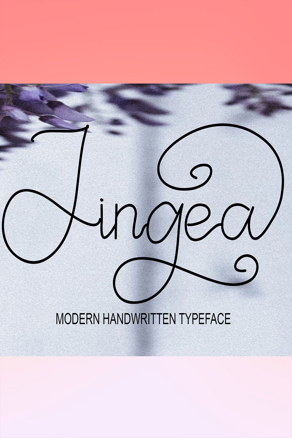 Pinterest image with Jingea Script Signature Font.