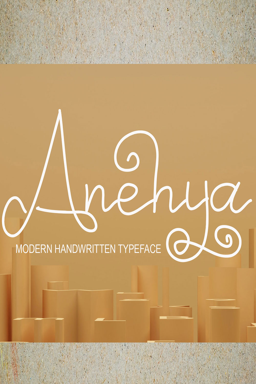 Anehya Script Signature Font Pinterest image.
