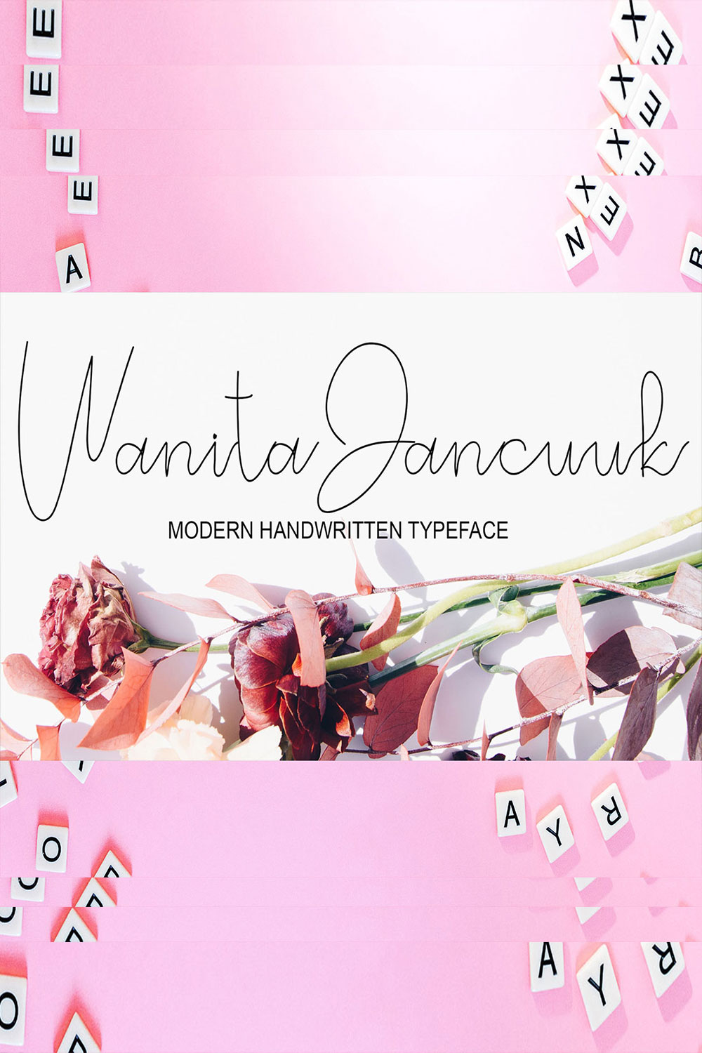An image with text showing the beautiful Wanita Jancuuk font.
