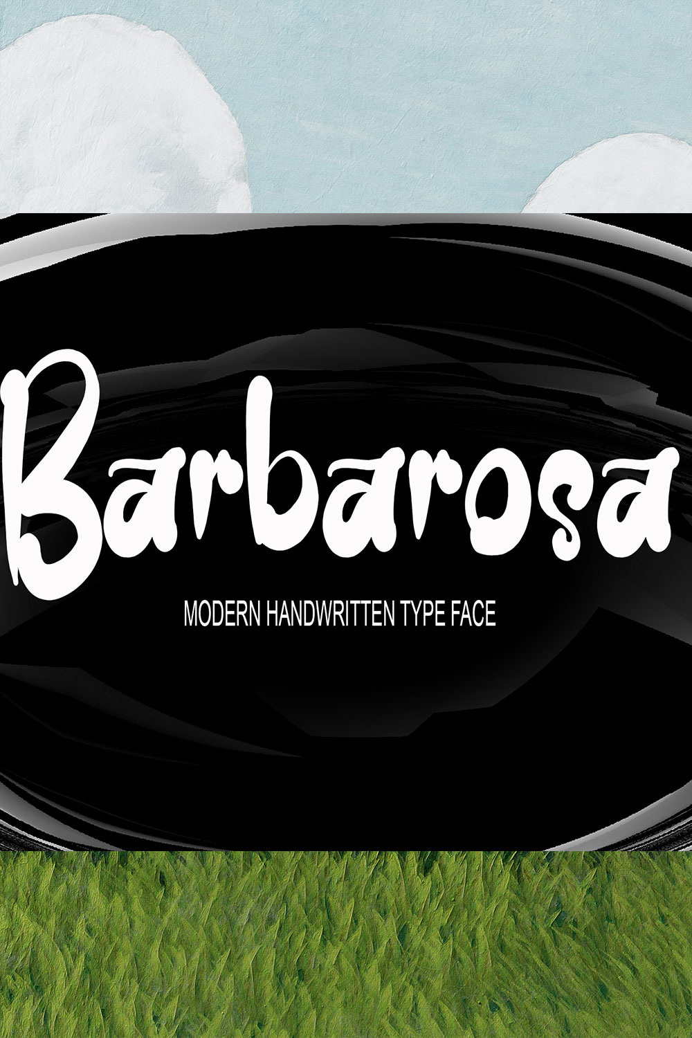 Image with text showcasing the gorgeous Barbarosa font.