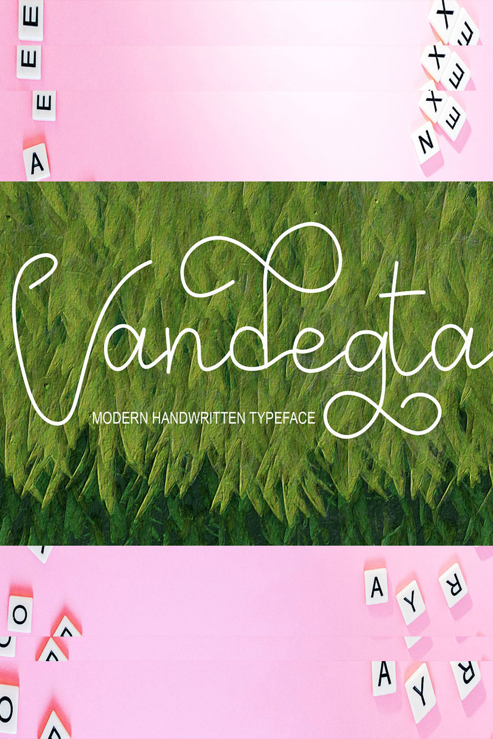 An image with text showing off the beautiful Vandegta font.