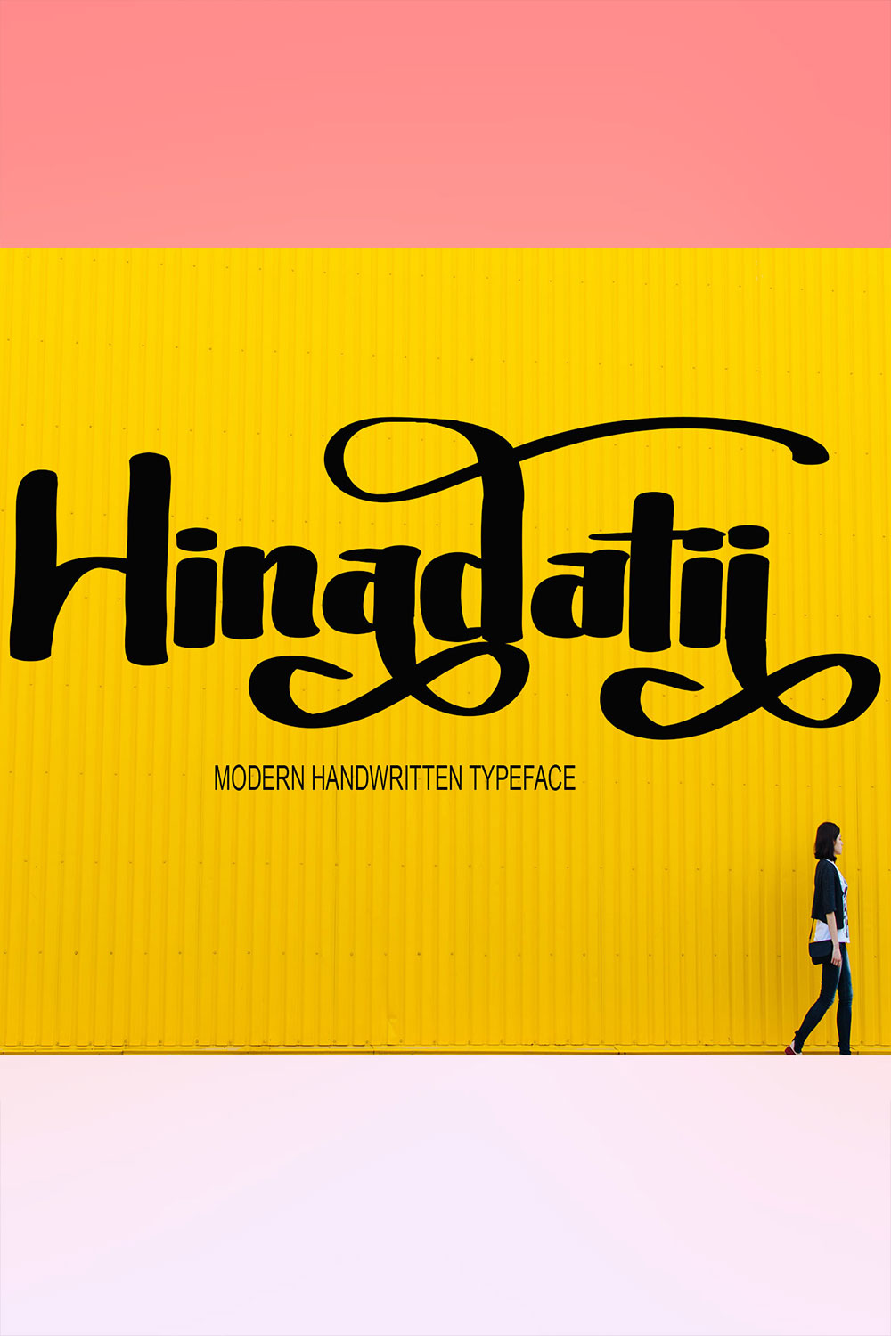 Hinadati Script Font Pinterest image.