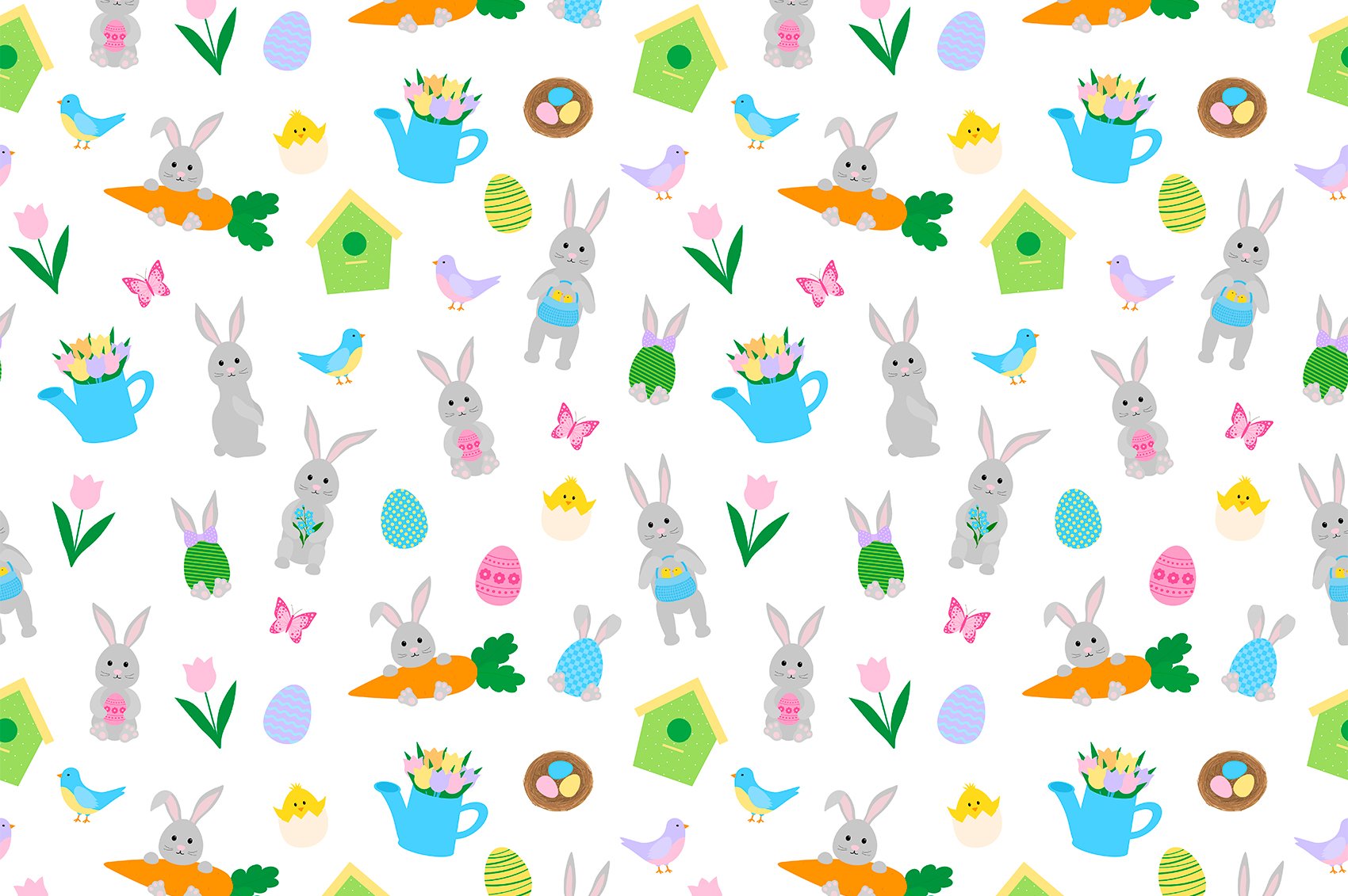 Colorful easter patterns.