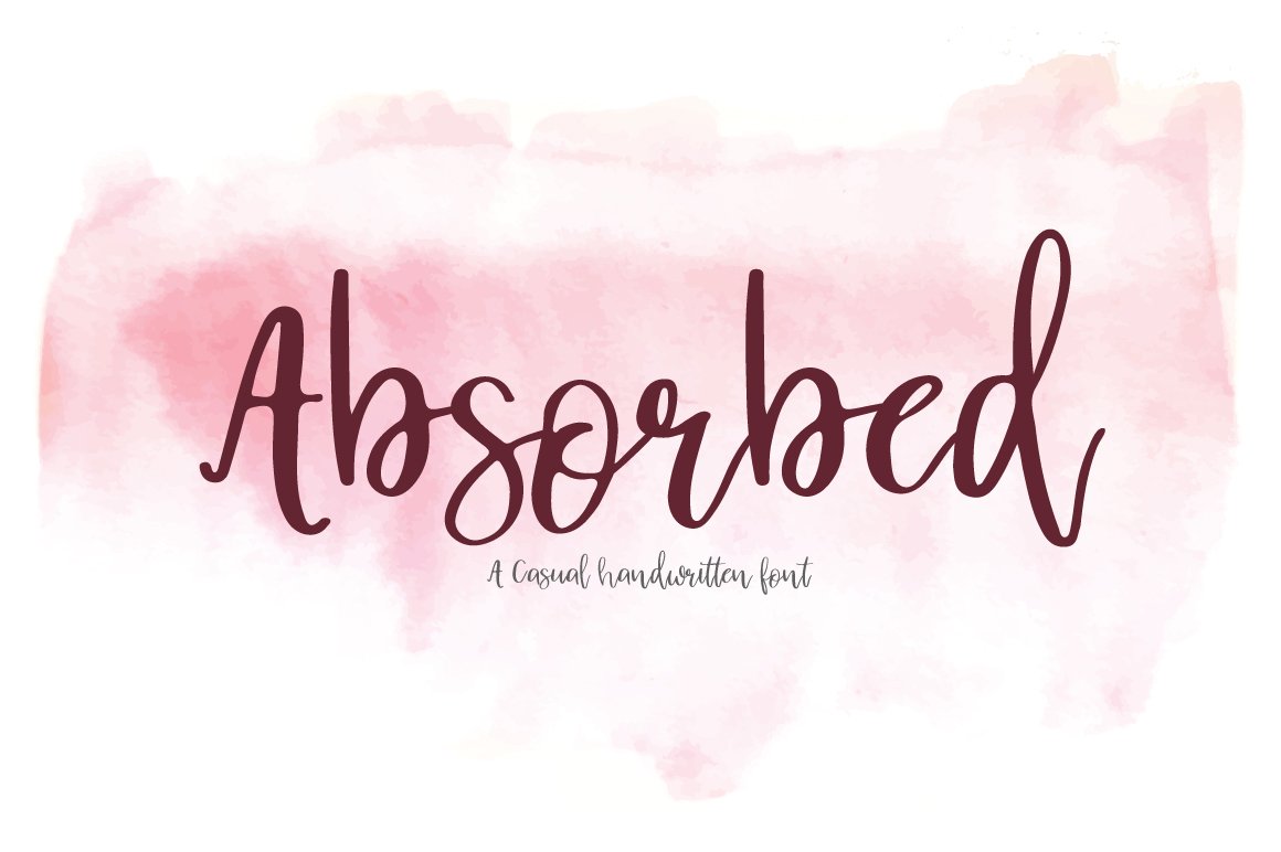 Absorbed | Script Font.