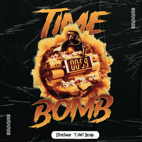 Time Bomb – Urban Graphic Streetwear T-Shirt Design main cover.