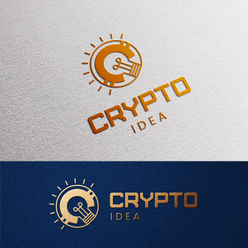 Crypto Idea Logo Template main cover.