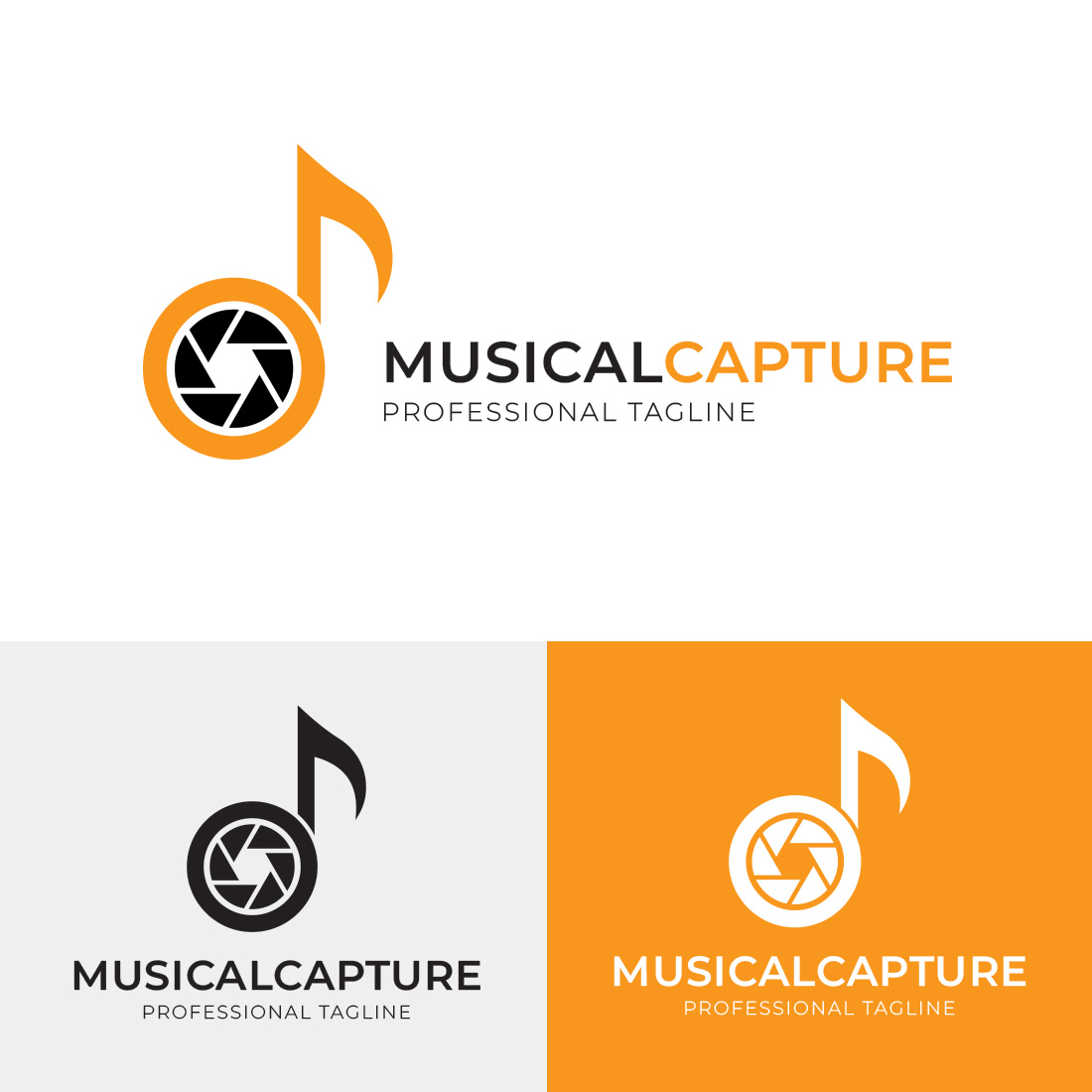 Music Photo Logo Design Template cover image.