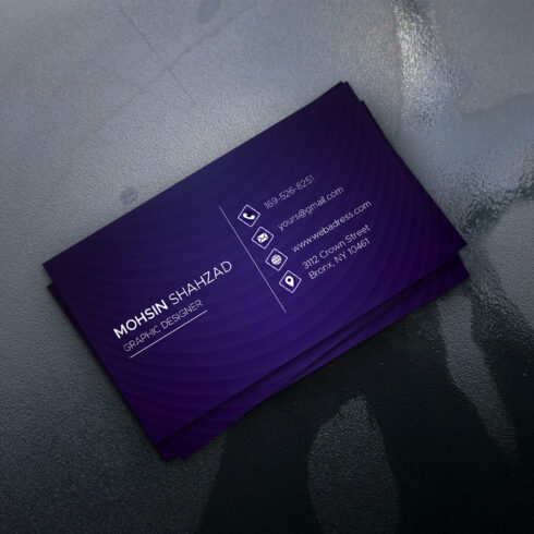 Business Card Double Sided Template cover image.