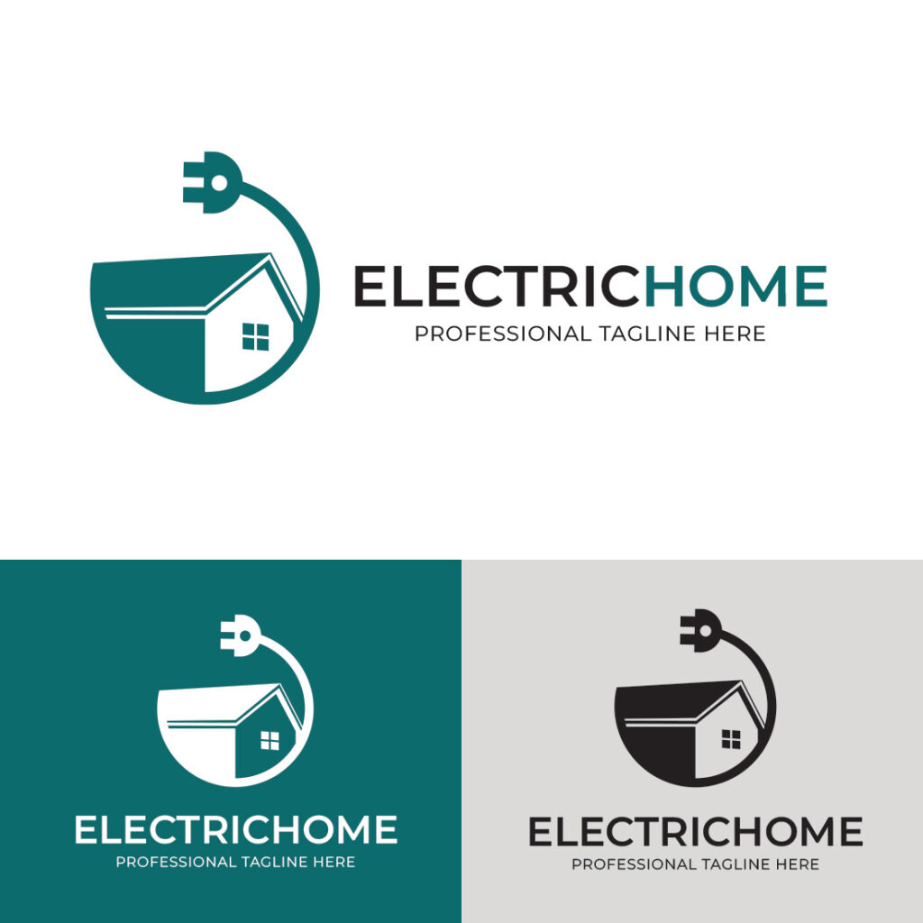 Home Electrical Logo Template - MasterBundles