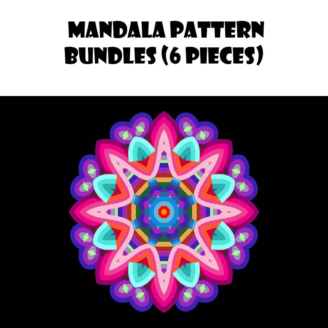 Gorgeous image of geometric mandala