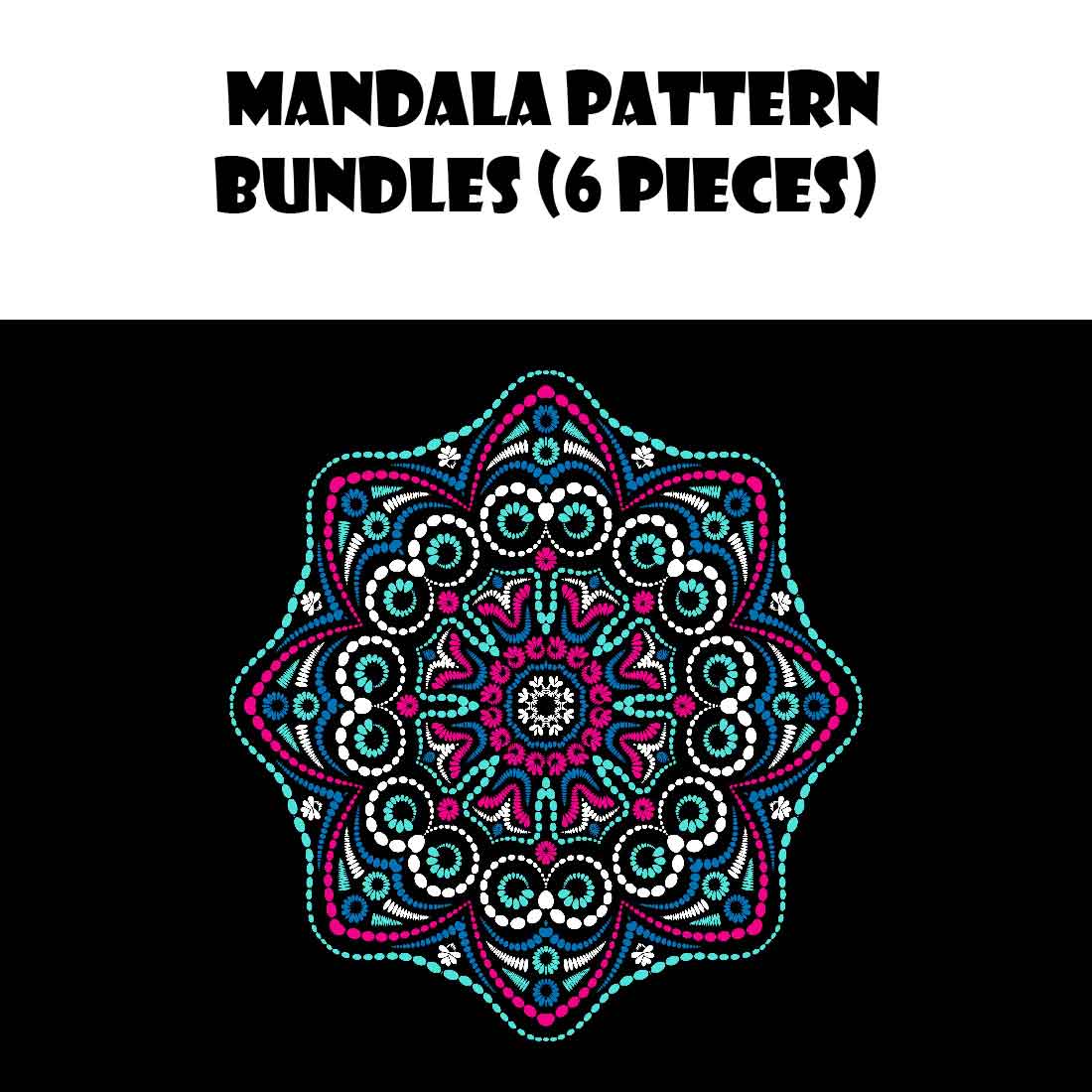 Charming image of geometric mandala