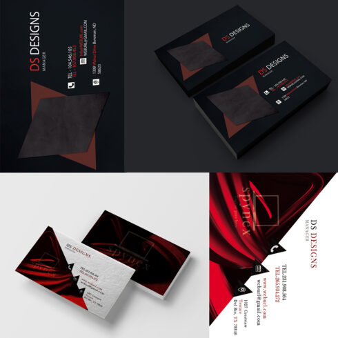 Professional and Creative 2 Business Card Bundle Designs.