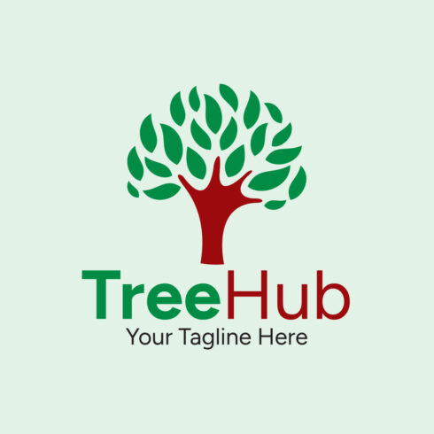 Tree Hub Logo Template colorful preview.