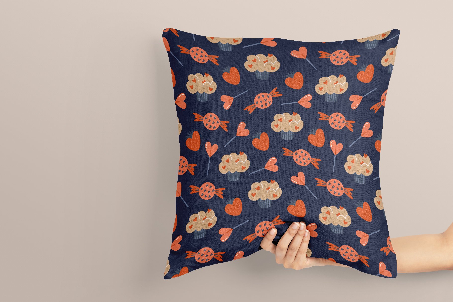 Themed pillow design.