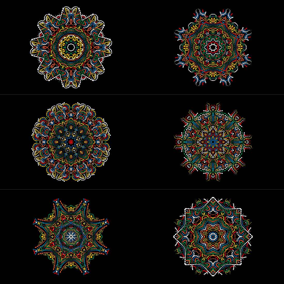 6 Mandala Art Bundles main cover.