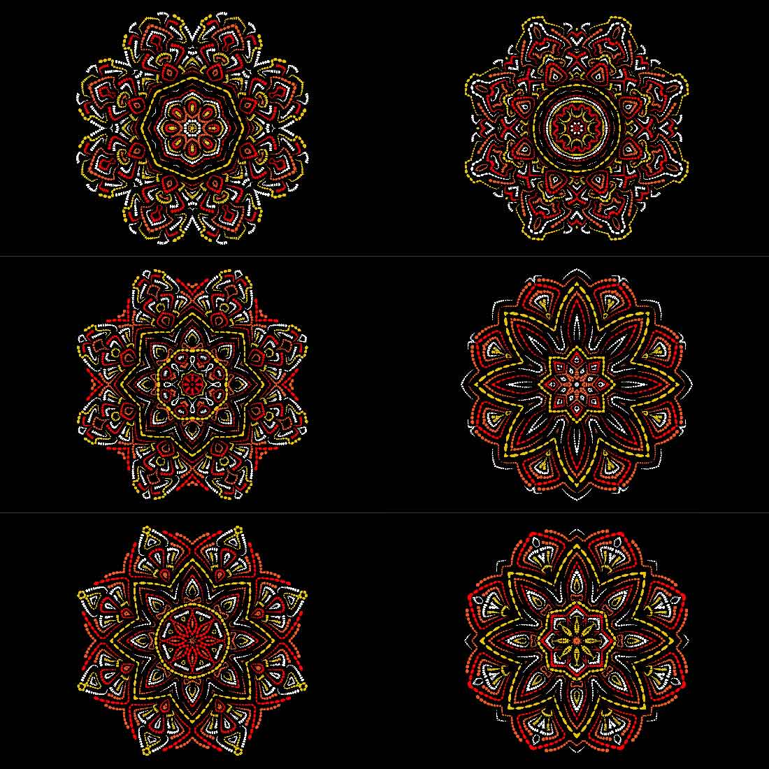 Collection of amazing images of geometric mandalas