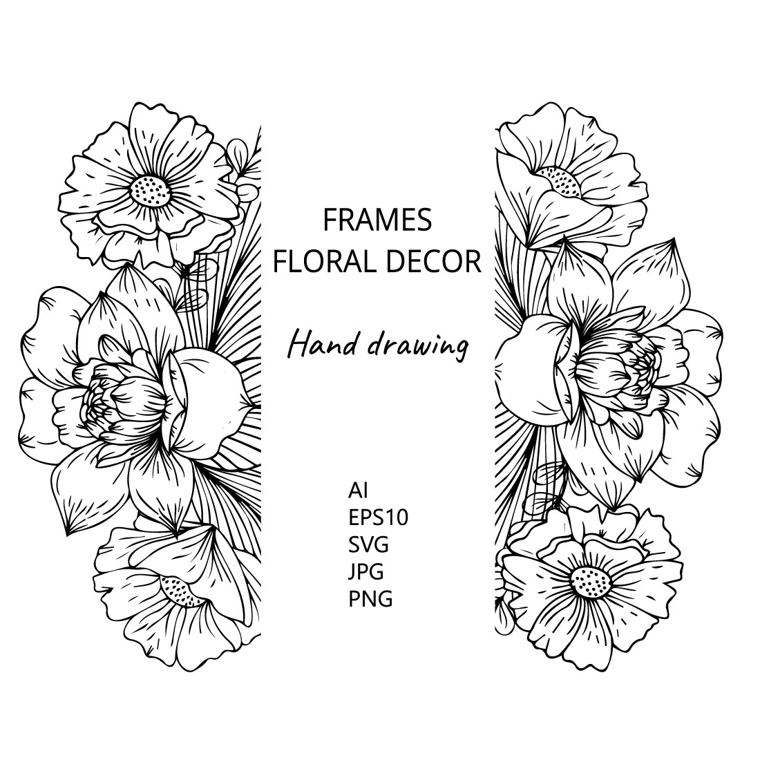 Two Frames with Floral Decor and Elements of Decor cover image.
