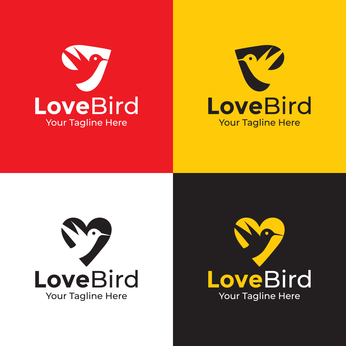 Love Bird Logo previews.
