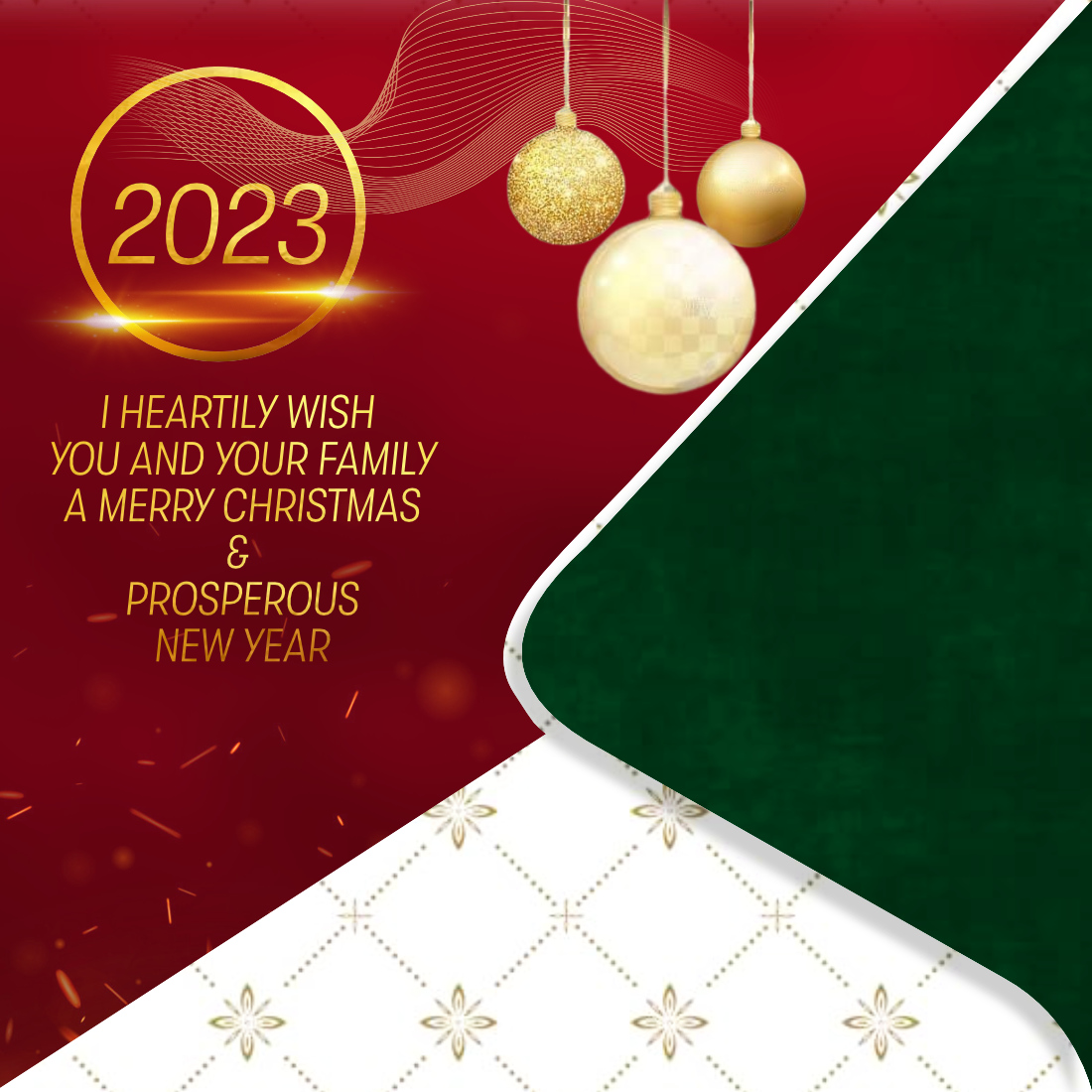 Christmas and New Year Wish Flyer cover image.