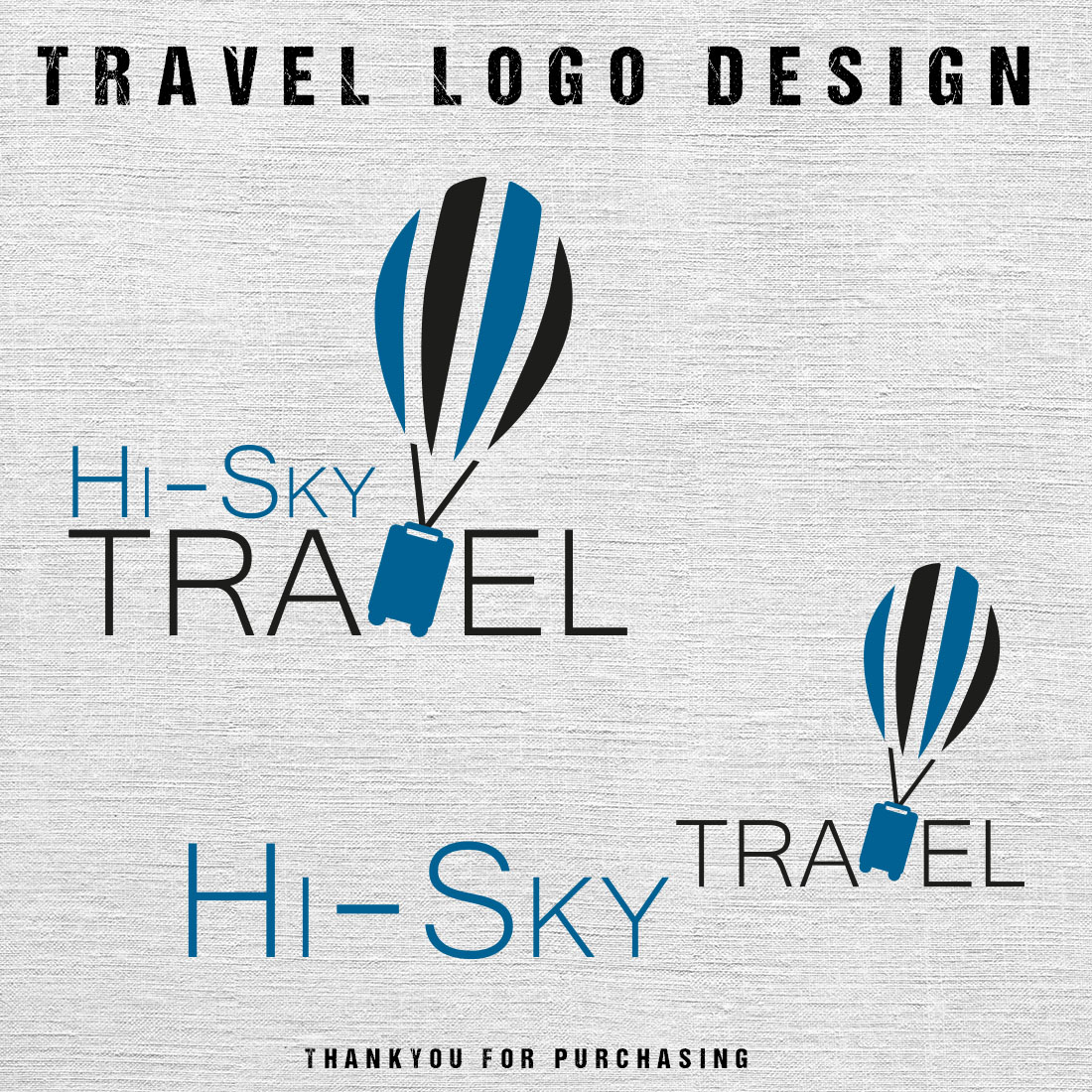 Travelling Logo Design Template cover image.