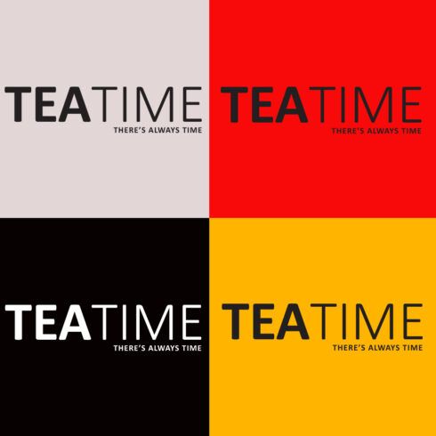 Tea time T Wordmark Logo Design cover image.