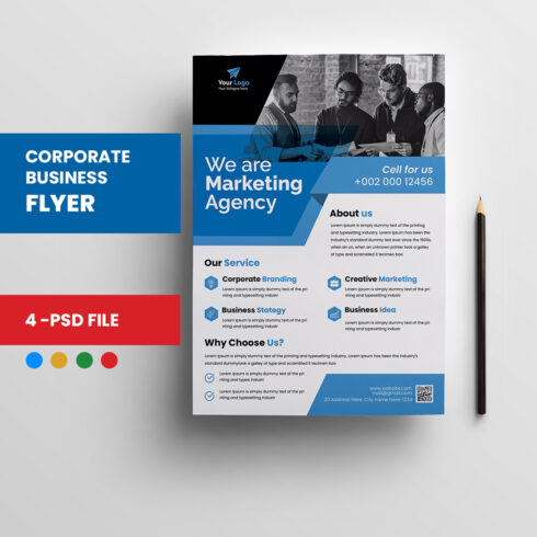 Corporate Business Flyer main cover.
