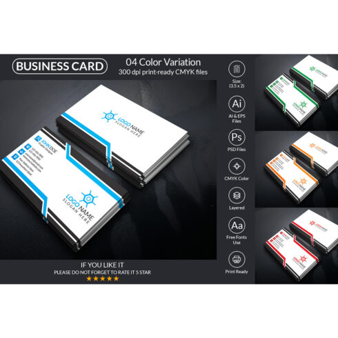 Business Card Design Template main cover.