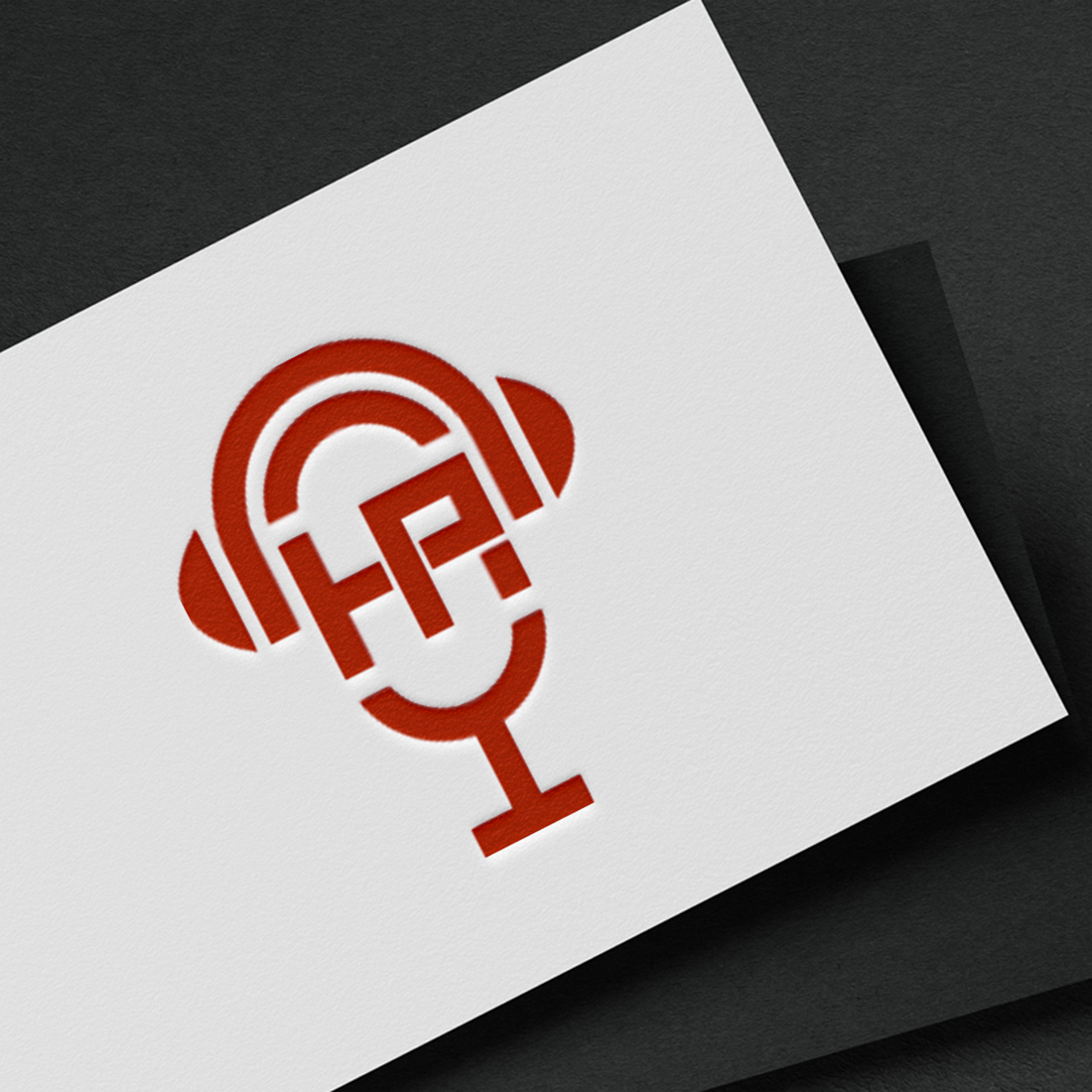 HP Radio Technology Logo Design Template cover image.