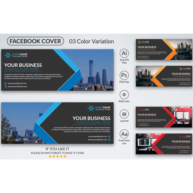 Facebook Cover Design Template MasterBundles