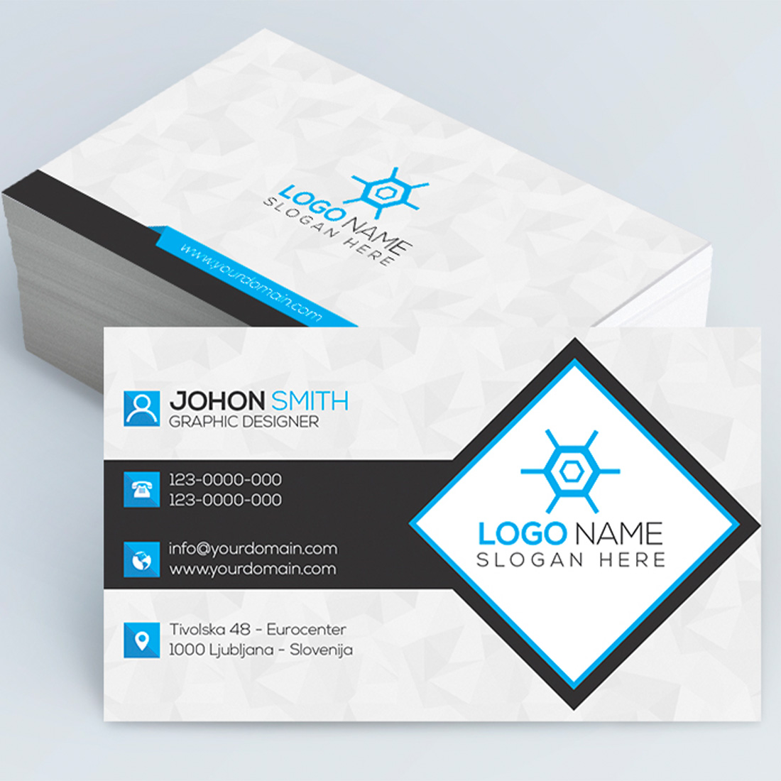 Business Card Design Template cover image.