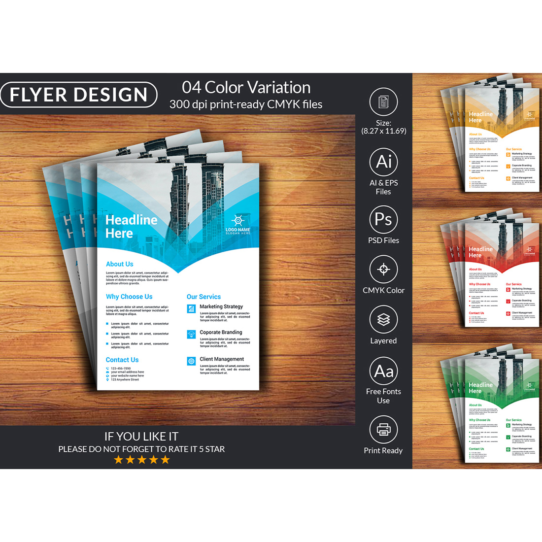 Creative Flyer Design Template cover image.