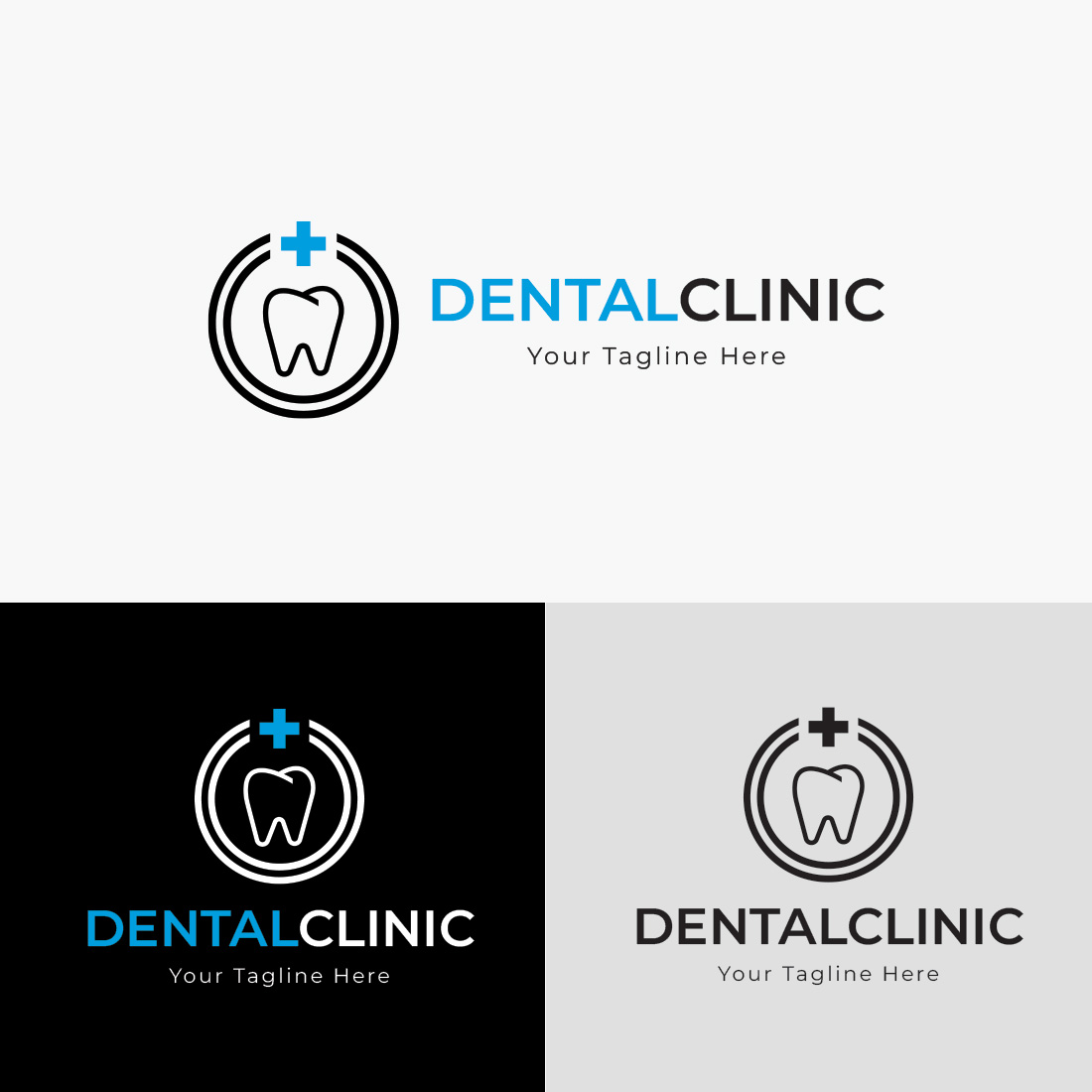 Dental Clinic Logo Template preview.
