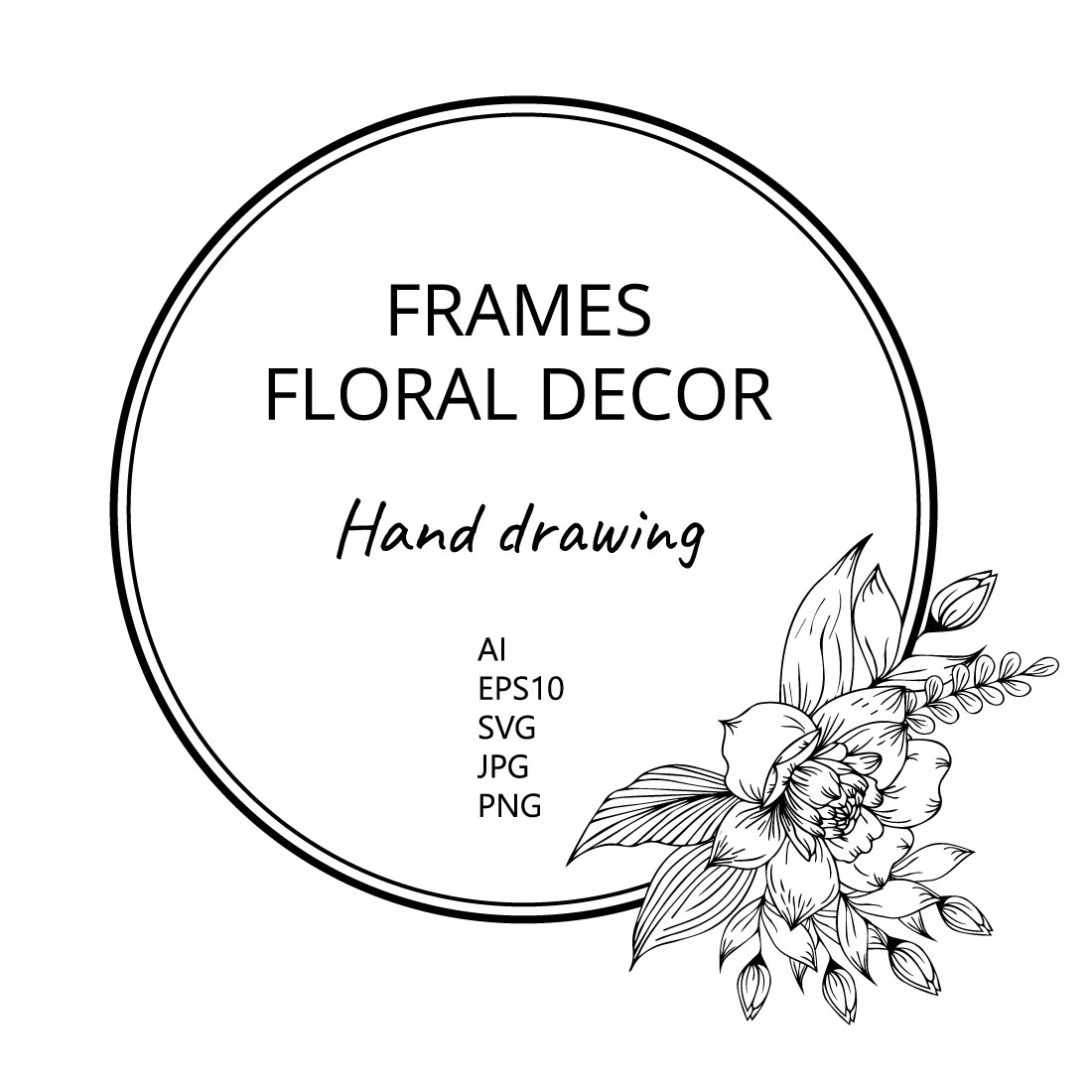 Two Frames with Floral Decor and Elements of Decor cover image.