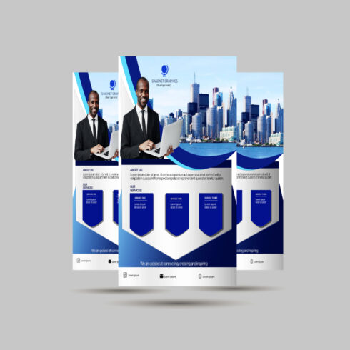 Collection of beautiful corporate business flyer images