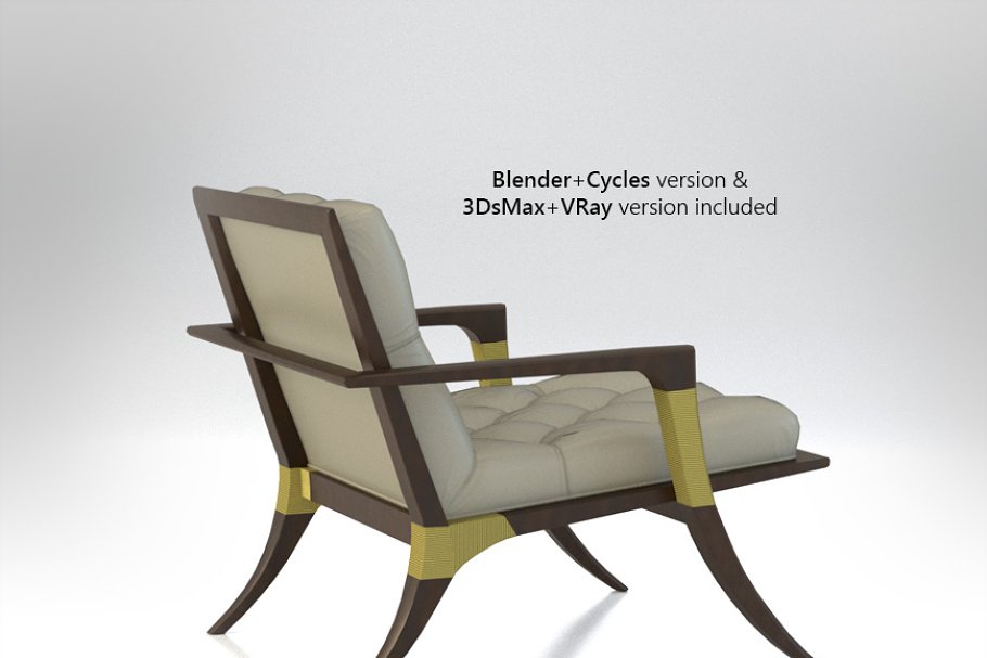 Blender+Cycles version & 3DsMax+VRay version is included.