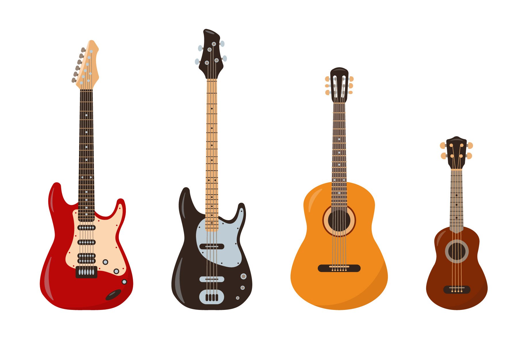 Cool guitars set.