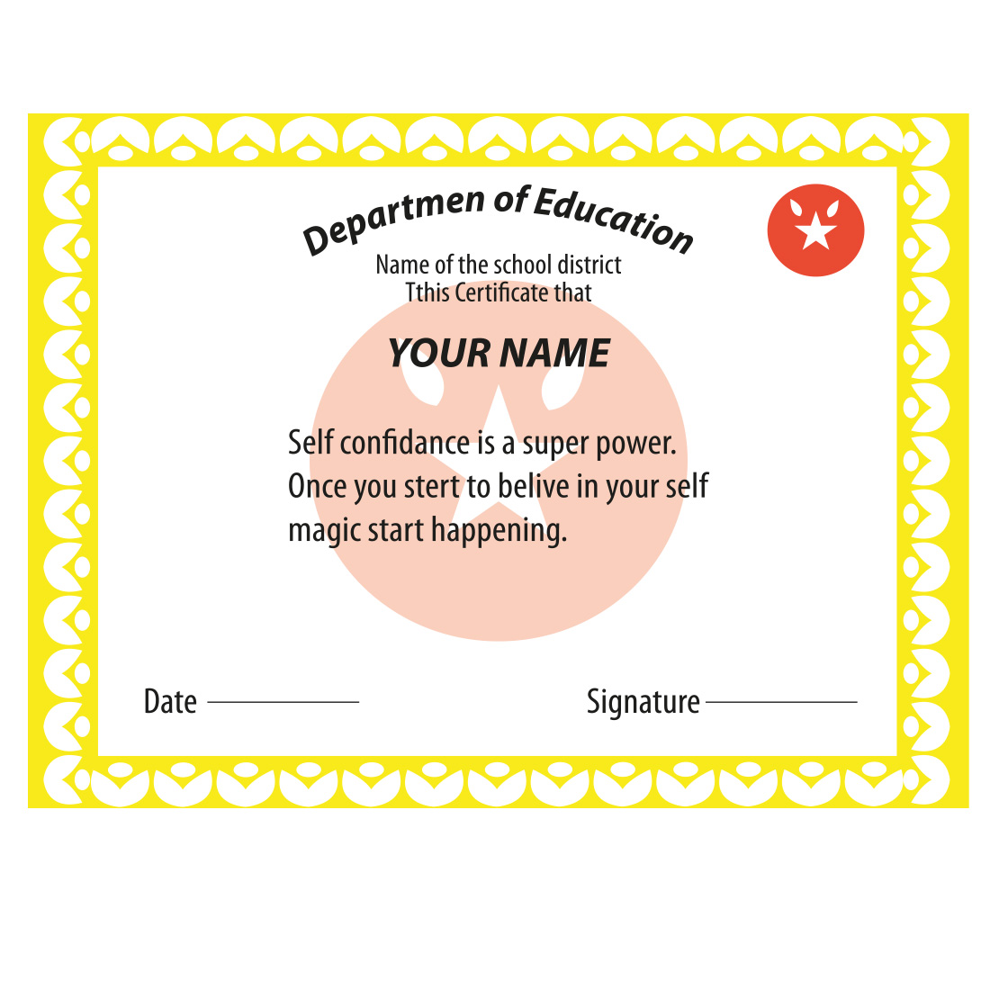 Character Certificate Template Character Certificate Template