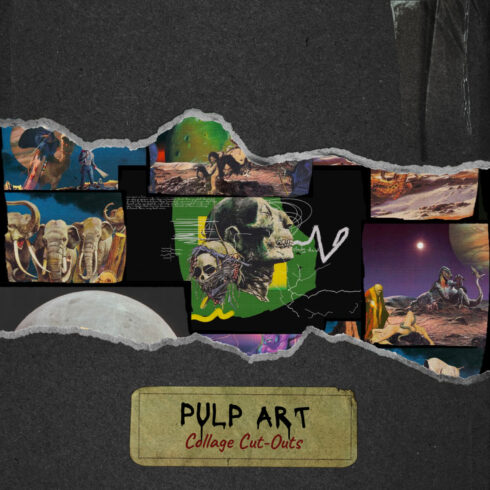 Sale! Pulp Art - Collage Cut-Outs.
