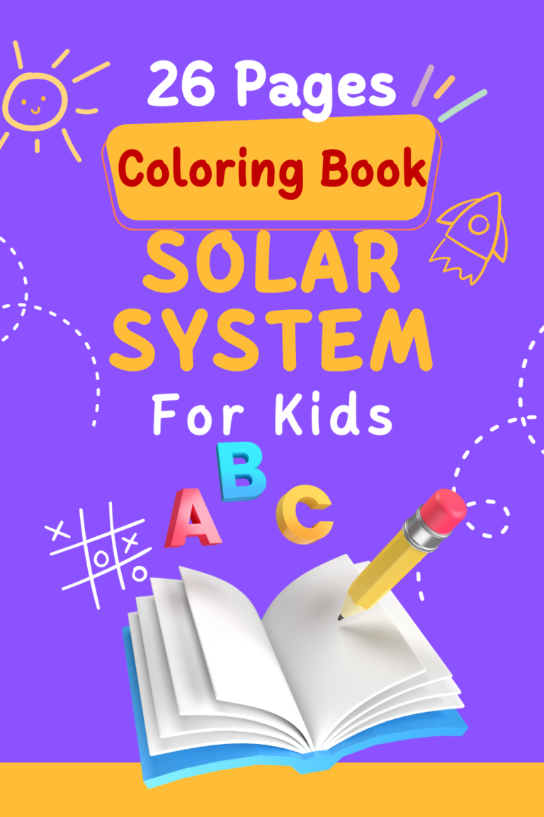 Solar system Coloring Book for Kids Template - MasterBundles