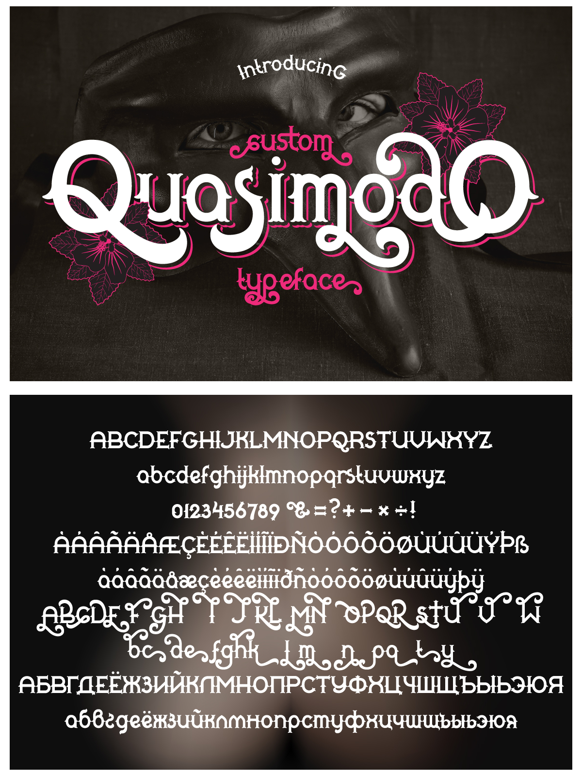 Quasimodo font pinterest image preview.