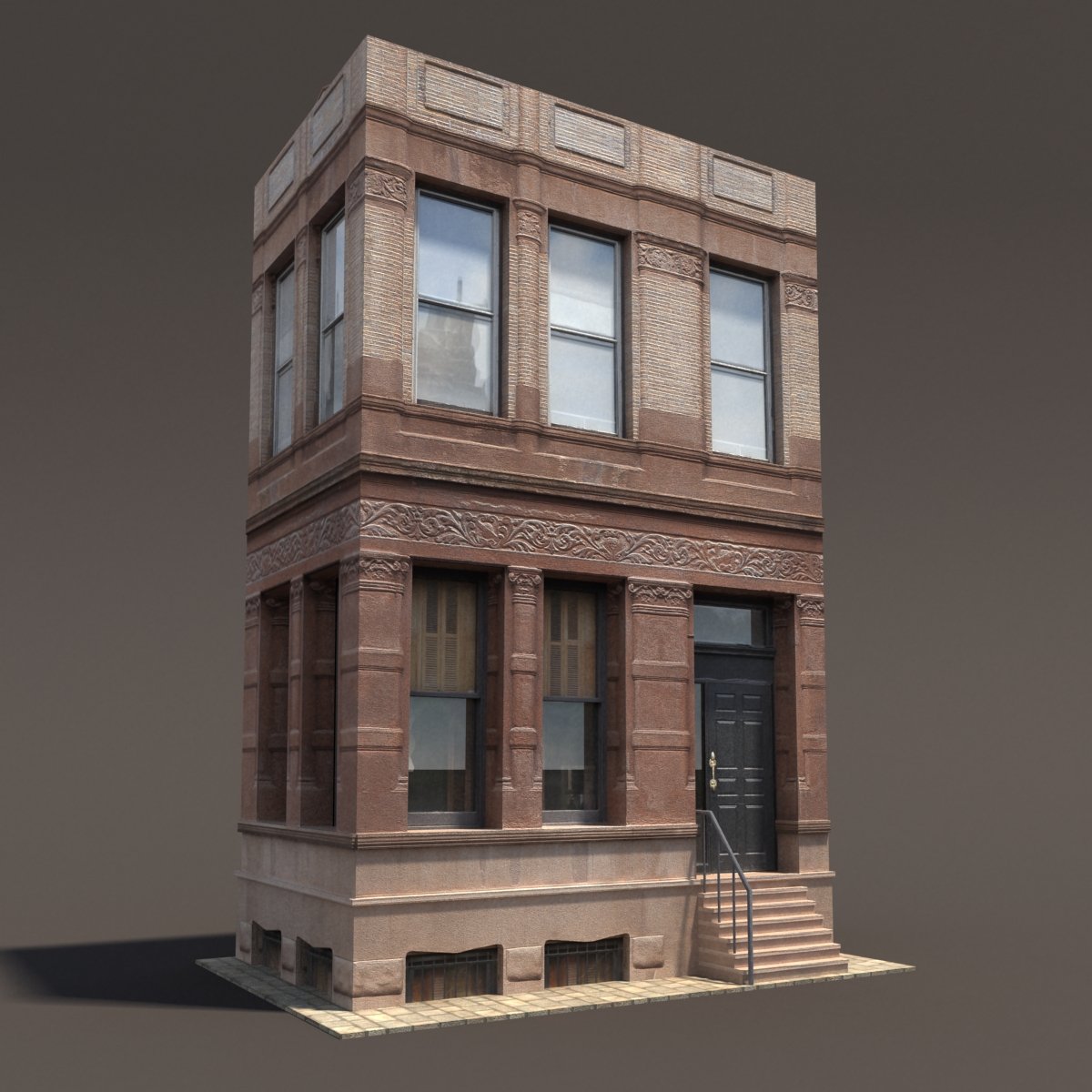 Apartment House #160 Low Poly - creative preview 1.