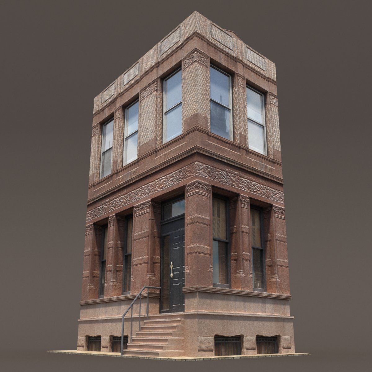 Apartment House #160 Low Poly - creative preview 2.