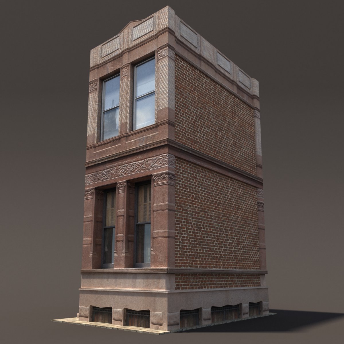 Apartment House #160 Low Poly - creative preview 3.