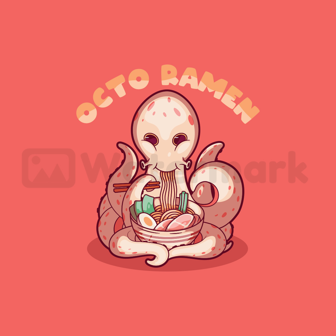 Octo Ramen Vector Design cover image.