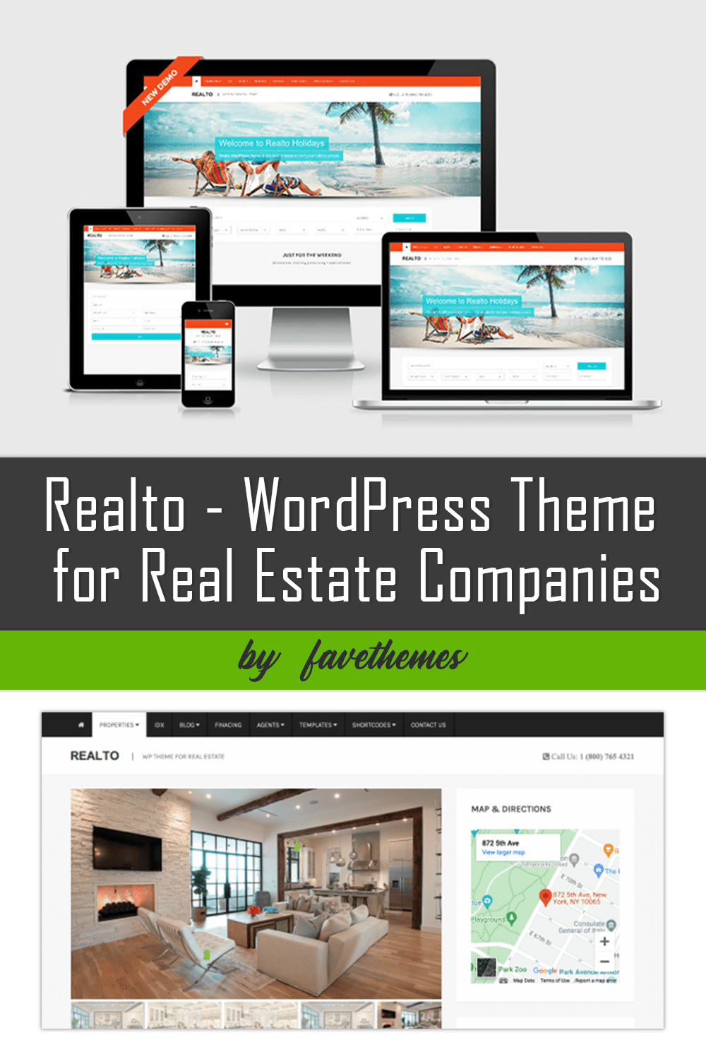 realto wordpress theme for real estate companies pinterest 975