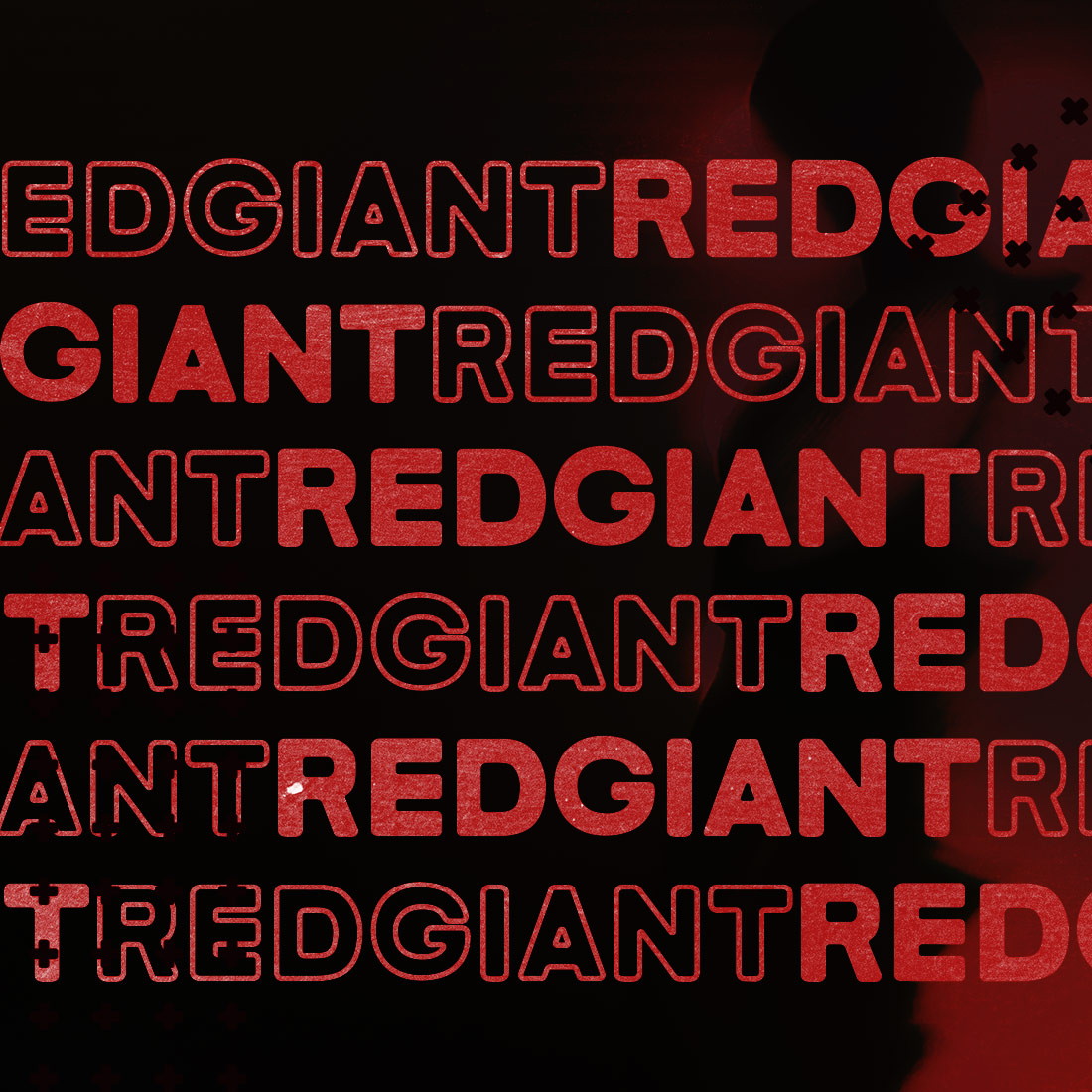 Sans Serif Bold Red Giant Font preview image.